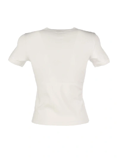 Shop Vetements Rfitted Rib T-shirt In White White