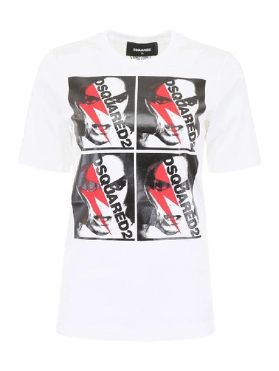 Shop Dsquared2 Printed T-shirt In White (white)