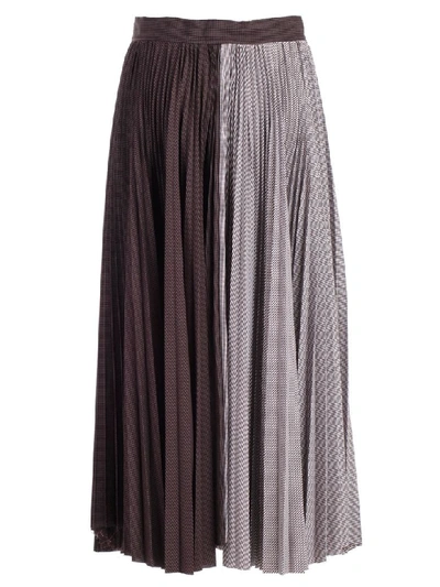 Shop Jejia Pleated Skirt In Brown