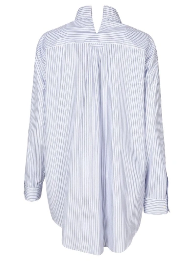 Shop Covert Official Striped Shirt In Azure