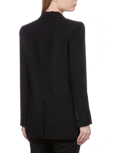 Shop Givenchy One Button Blazer In Nero