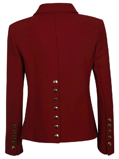 Shop Chloé Button Up Jacket In Past Red