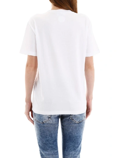 Shop Dsquared2 Smile Leaf T-shirt In White (white)