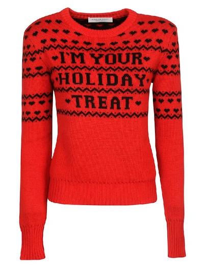 Shop Philosophy Di Lorenzo Serafini Im Your Holiday Treat Sweater In Red/black