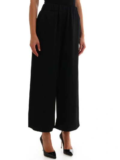 Shop Loewe Satin Trousers Black