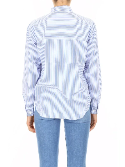 Shop Closed Striped Aloise Shirt In Light (light Blue)