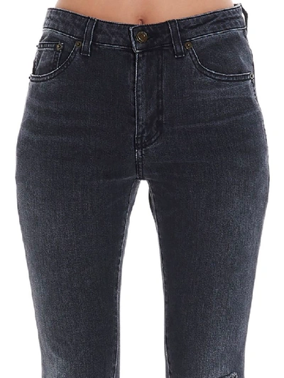 Shop Saint Laurent Jeans In Grey