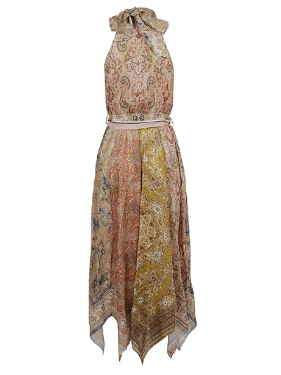 Shop Zimmermann Freja Hanky Hem Long Dress In Spli