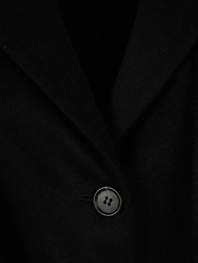 Shop Prada Cashmere Coat In Black