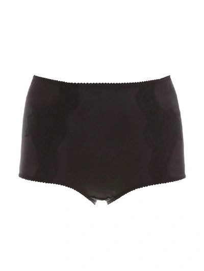 Shop Dolce & Gabbana Briefs With Lace In Nero (black)