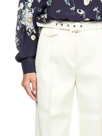 Shop Givenchy Trousers In Butter