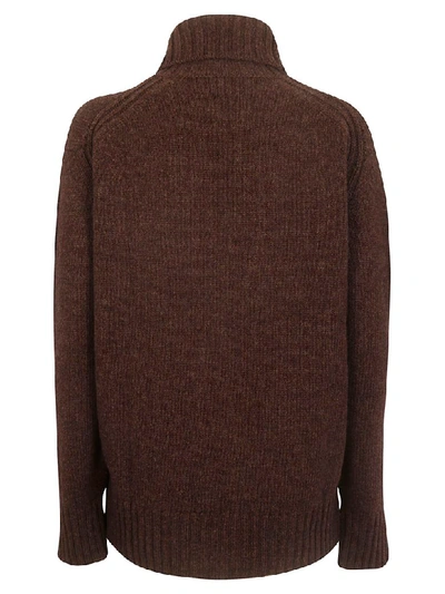 Shop And-daughter Fintra Pullover In Dark Brown