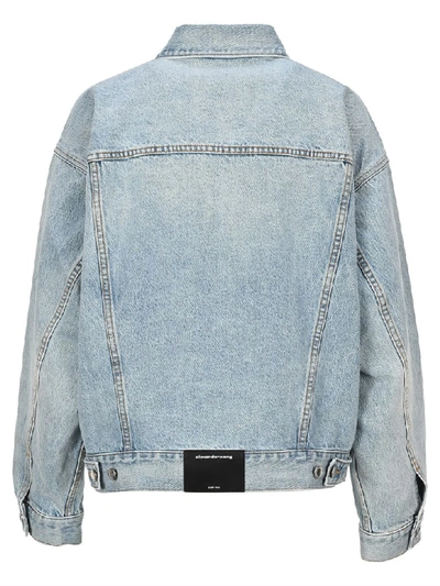 Shop Alexander Wang T T By Alexander Wang Denim Jacket In Bleached