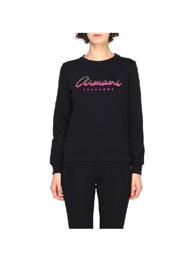 Shop Armani Collezioni Armani Exchange Sweater Sweater Women Armani Exchange In Black
