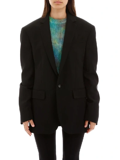 Shop Dsquared2 Oversized Blazer In Black (black)