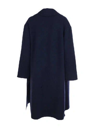 Shop Barena Venezia Dama Coat In Navy