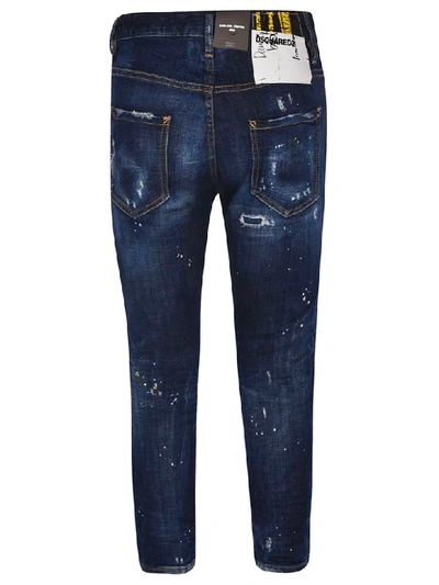 Shop Dsquared2 Cool Girl Cropped Jeans In Blue