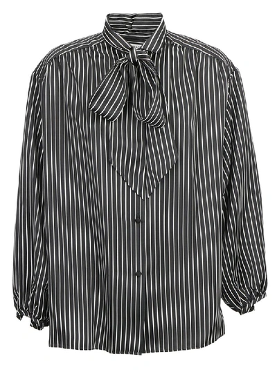Shop Balenciaga Shirt In Black/white