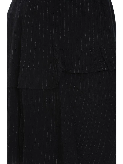 Shop Isabel Marant Meline Skirt In Black Cotton
