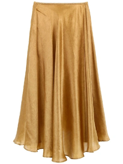 Shop Mes Demoiselles Nafi Skirt In Gold (gold)