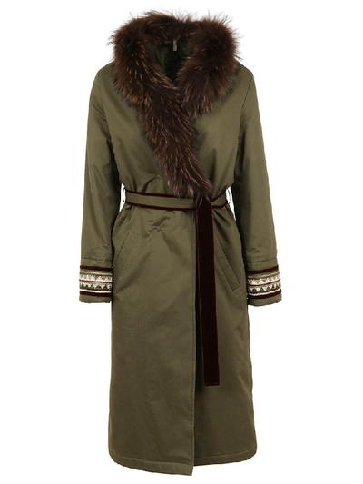 Shop Alessandra Chamonix Roxane Coat In Military Brown