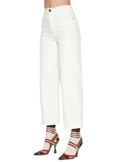 Shop Fendi Jeans In White