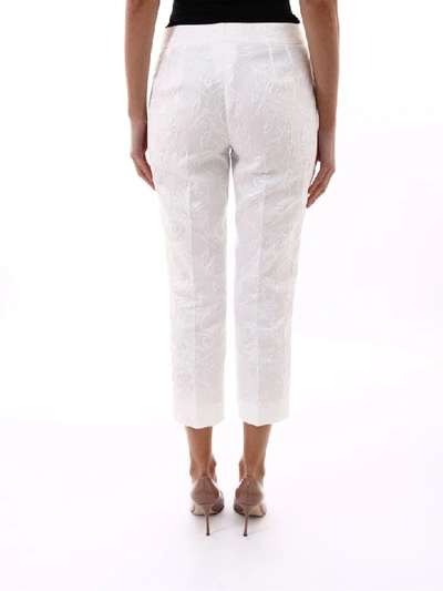 Shop Dolce & Gabbana Capri Trousers White
