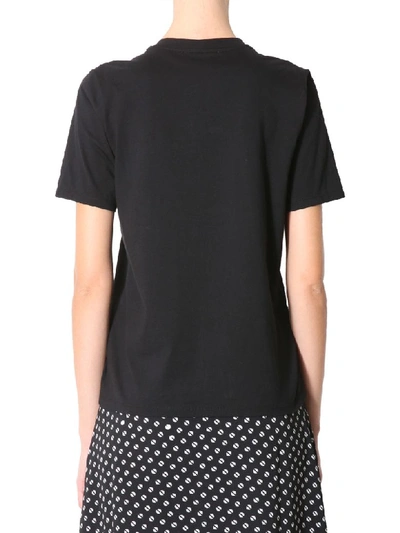 Shop Michael Michael Kors T-shirt With Studded Logo In Nero