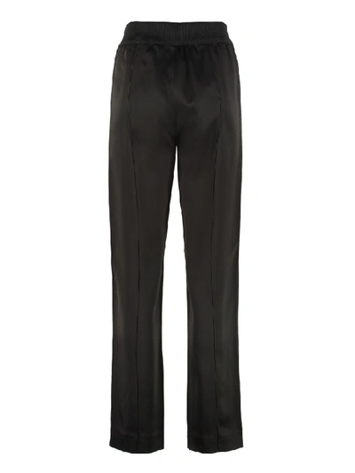 Shop Moncler Contrasting Side Stripes Track-pants In Black