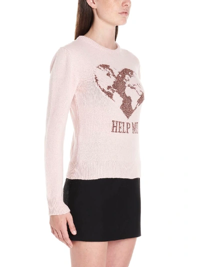 Shop Alberta Ferretti Help Me Sweater In Pink