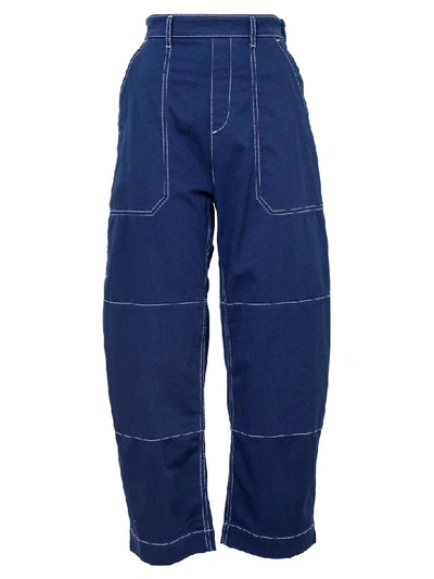 Shop Chloé Pantaloni In Deep Blue
