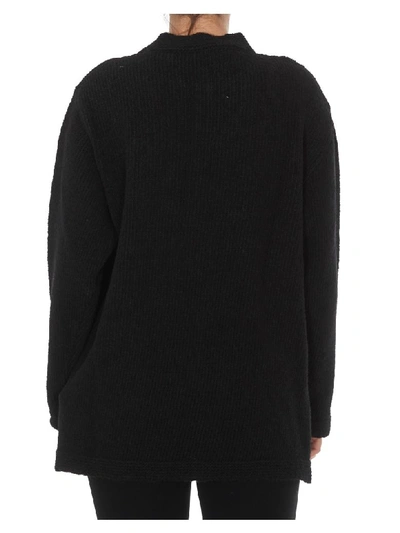Shop Off-white Knit Sweater In Black