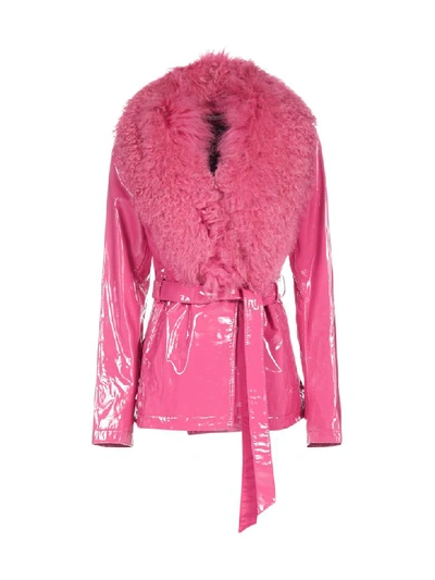 Shop Saks Potts Jacket In Neon Pink