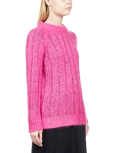 Shop Prada Sweater In Fuxia