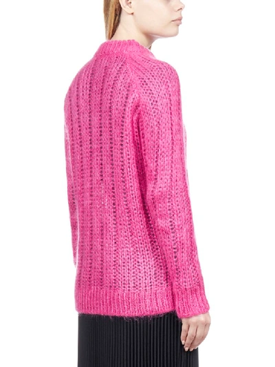 Shop Prada Sweater In Fuxia