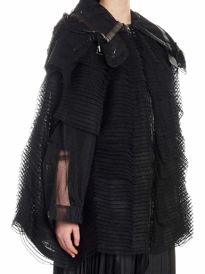 Shop Noir Kei Ninomiya Cape In Black