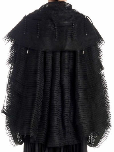 Shop Noir Kei Ninomiya Cape In Black