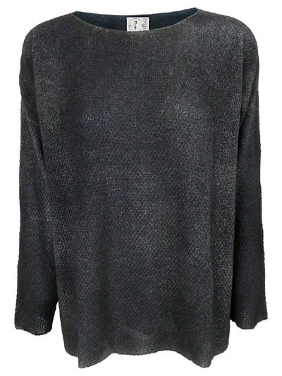Shop F Cashmere Flared Sweater In Ash