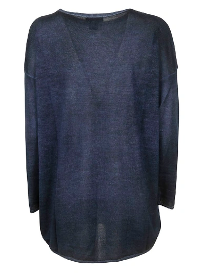 Shop Avant Toi Classic Cashmere Sweater In Blue