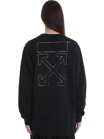 Shop Off-white Shifted Carryov Sweatshirt In Black Cotton