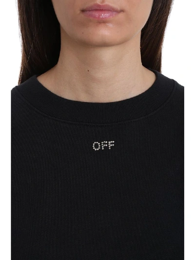 Shop Off-white Shifted Carryov Sweatshirt In Black Cotton