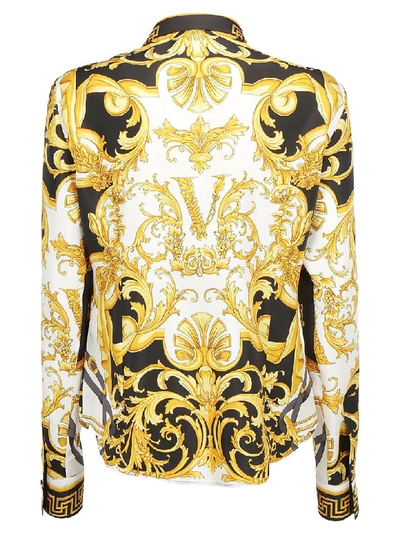 Shop Versace Shirt In Bianco/stampa