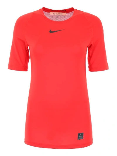 Shop Alyx Nike Logo T-shirt In Red (red)