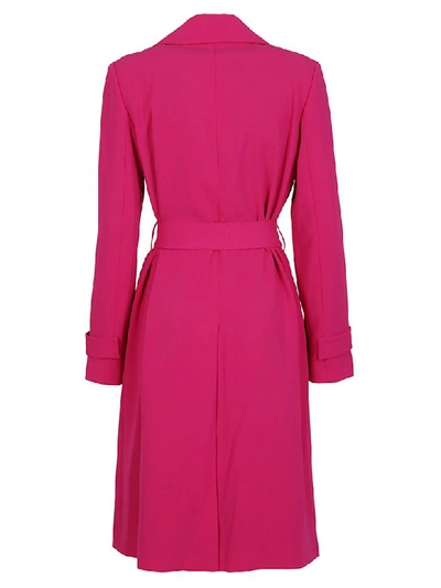 Theory Trenchcoat Mit Gürtel In Magenta