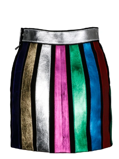 Shop Attico Skirt In Multicolour