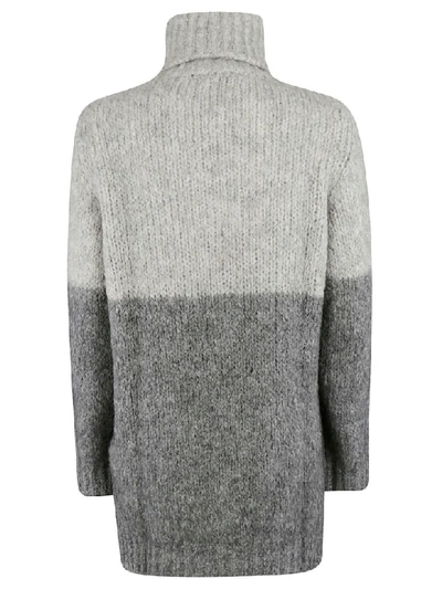 Shop Blugirl Turtleneck Sweater In Grey