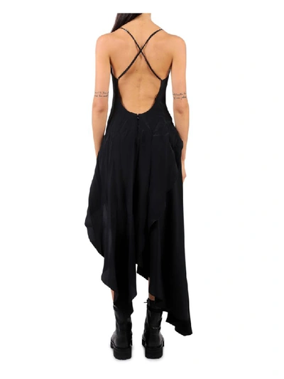 Shop Amiri Black Asymmetric Dress