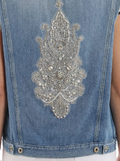 Shop Dondup Vest In Denim