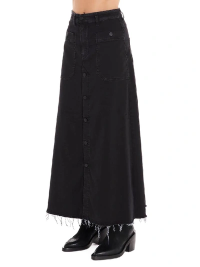 Shop Diesel D-rhita Skirt In Black