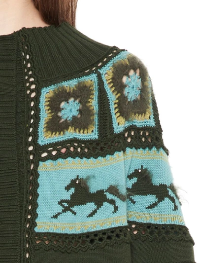 Shop Alberta Ferretti Cardigan In Multicolor